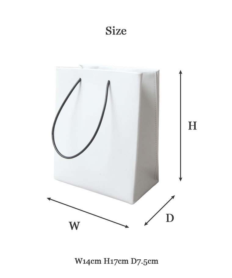 UNKNOWN PRODUCTS アンノウンプロダクツ Leather Paper Bag 小 2021AW ...