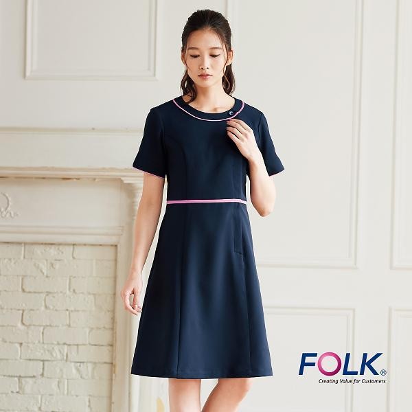 FOLK フォーク FO25079-5 nuovoコレクション ワンピース グレー【お