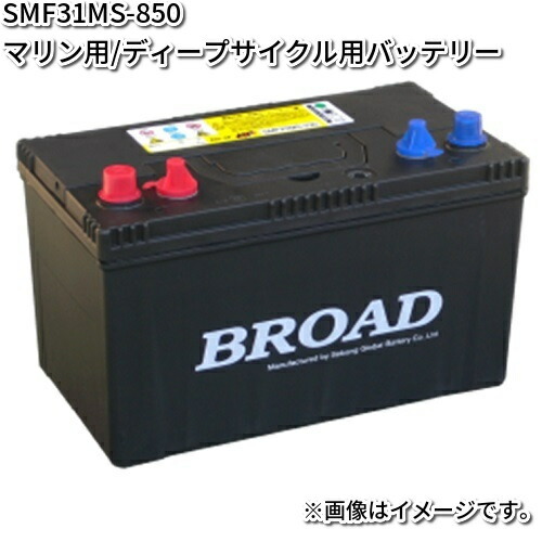 ブロード SMF31MS-850 マリン・キャンピングカー用バッテリー M31MF ツインターミナル【メーカー直送】【BROAD メンテナンス不要】  : 638-4536638850312 : KCMオンラインショップ - 通販 - Yahoo!ショッピング