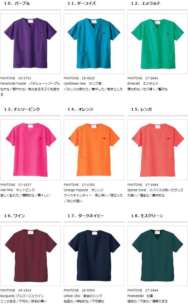 PANTONE(パントン) 7000SC スクラブ 男女兼用 フォレストナイト