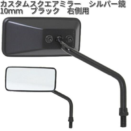 タナックス ACB-101-10L カスタムスクエアミラー ブルー鏡 10mm