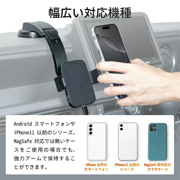 SEIWA セイワ D643 ダブルホールドスマホホルダーDB ダッシュ