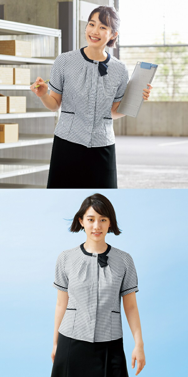 タグ付き未使用　nuovo×nuovo ブラウス　40 手洗い可能 事務服 ブラウス レディース 半袖 制服 nuovo 春夏 秋 FOLK 医療