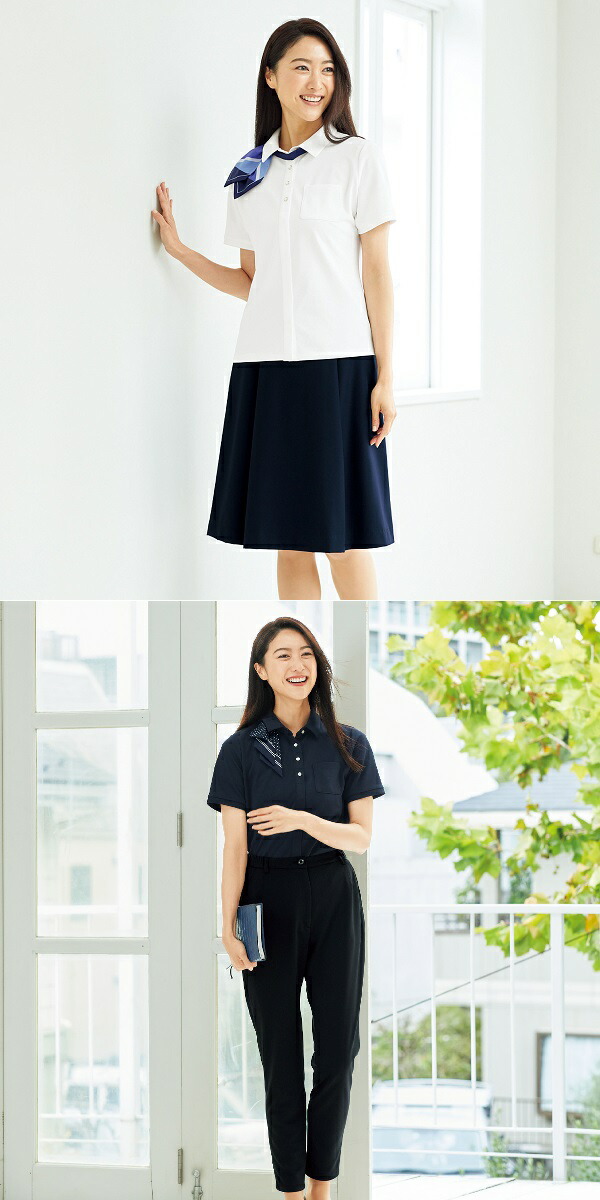 FOLK FB71402-7 nuovo レディース ポロシャツ ネイビー 5〜23号 FOLK FB71402-7 nuovo レディース ポロシャツ ネイビー 5〜23号