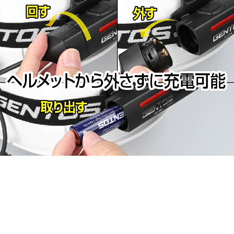 GENTOS（ジェントス） GH-218RG Gシリーズ 充電式 LEDヘッドライト 730