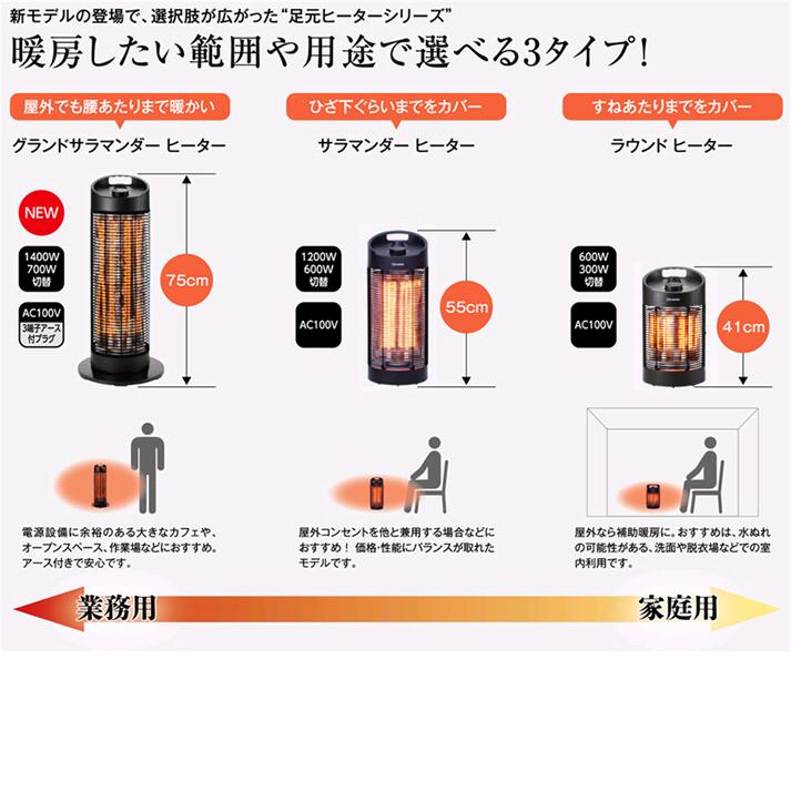 クレスター HEAT-Z-121B 遠赤外線 防水 サラマンダーヒーター 55cm