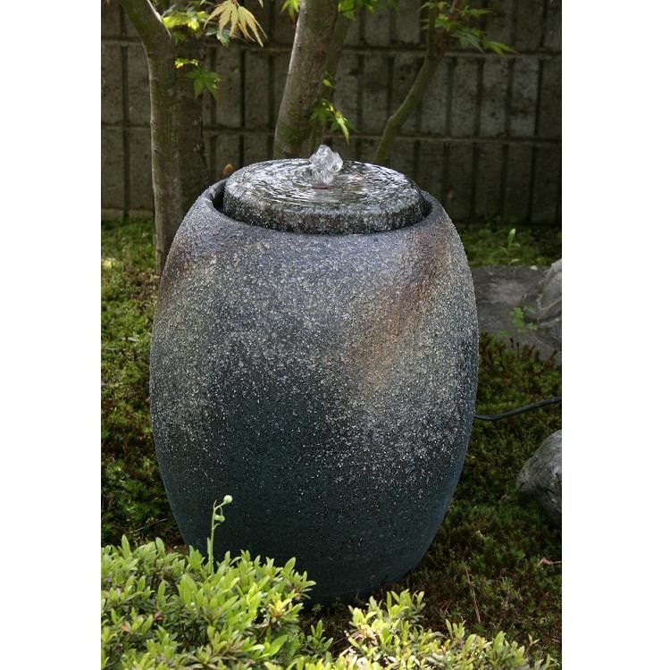 送料無料】信楽焼 琴音 B-3 青古信楽 水琴窟【メーカー直送】【代引/同