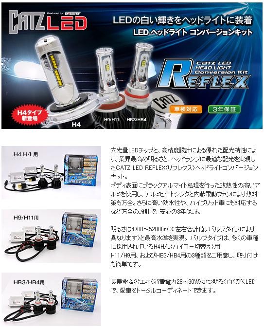 FET CATZ CLC10 REFLEX LEDヘッドライト用コンバージョンキット H4 HI