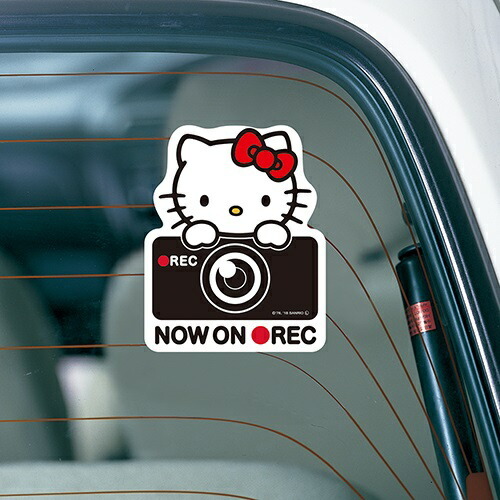 1409 ハローキティドライブ にいこう KT533 ハローキティ ドライブレコーダー ステッカー セイワ