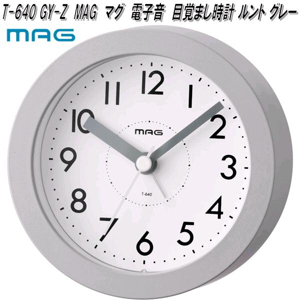 ノア精密 T-747 SM-Z MAG マグ 目覚まし時計 置時計 ミグレイト 銀 