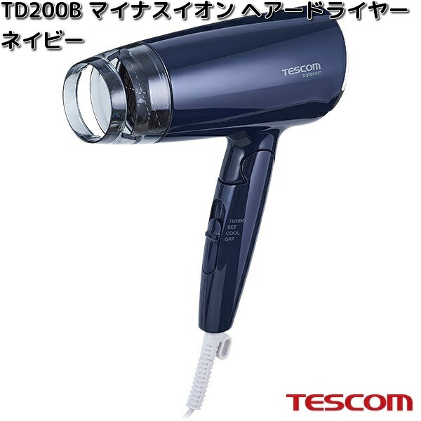 テスコム（TESCOM） TESCOM TD760A-K マイナスイオン ヘアードライヤー