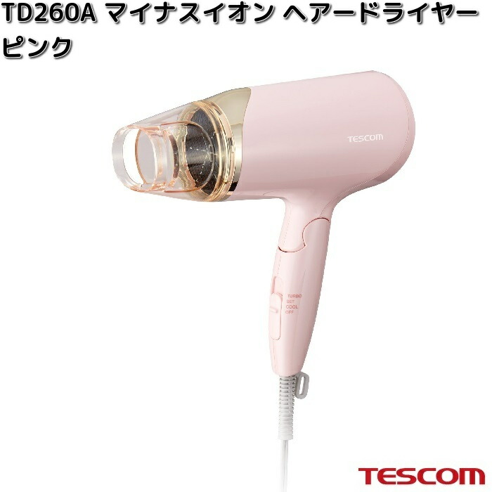 テスコム（TESCOM） TESCOM TD760A-K マイナスイオン ヘアードライヤー