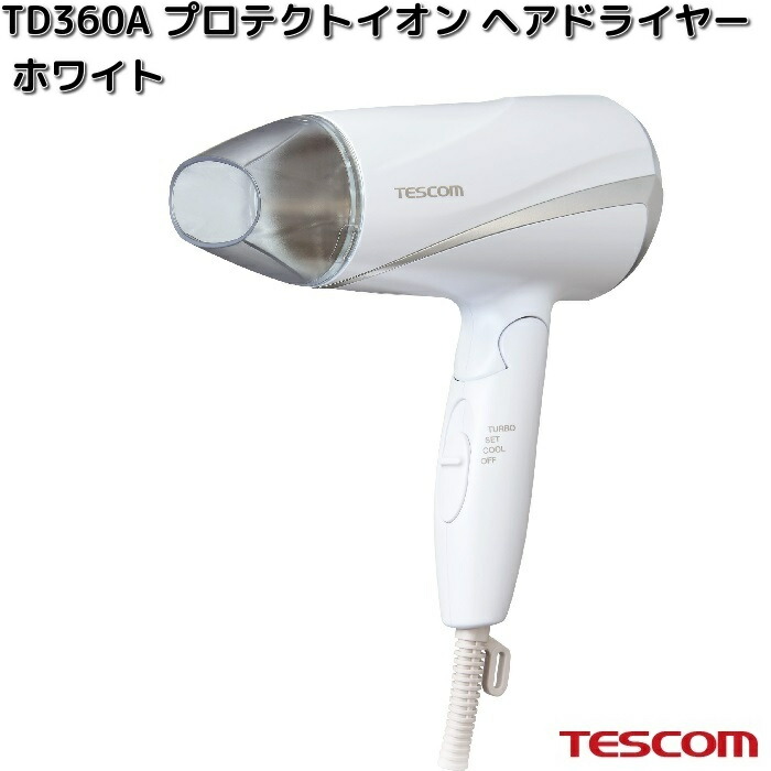 テスコム（TESCOM） TESCOM TD760A-W マイナスイオン ヘアードライヤー