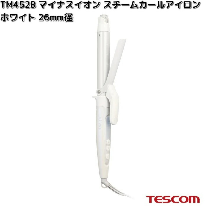 テスコム（TESCOM） TESCOM TM453B-W マイナスイオン スチームカール