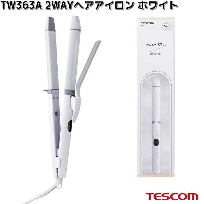 テスコム（TESCOM） TESCOM TB460A-W マイナスイオン コンパクトブラシ