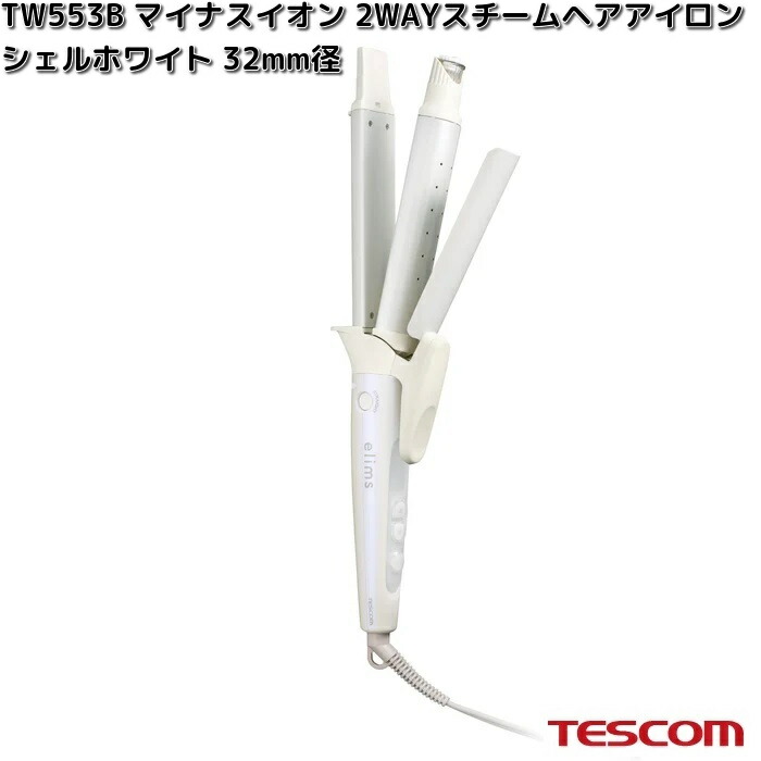 テスコム（TESCOM） TESCOM TB460A-W マイナスイオン コンパクトブラシ