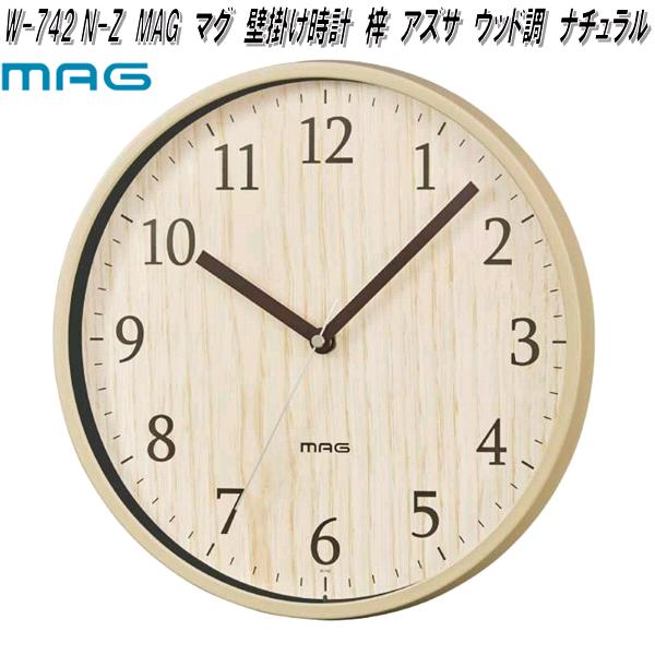 ノア精密 ノア精密 W-739 BR-Z MAG マグ 八角掛時計 電波時計