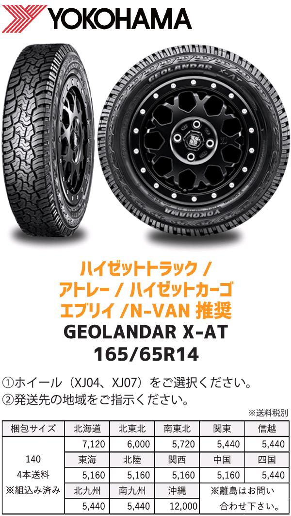 アルミホイール&タイヤ4本セット MLJ XTREME-J XJ07 14×4.5J 4H