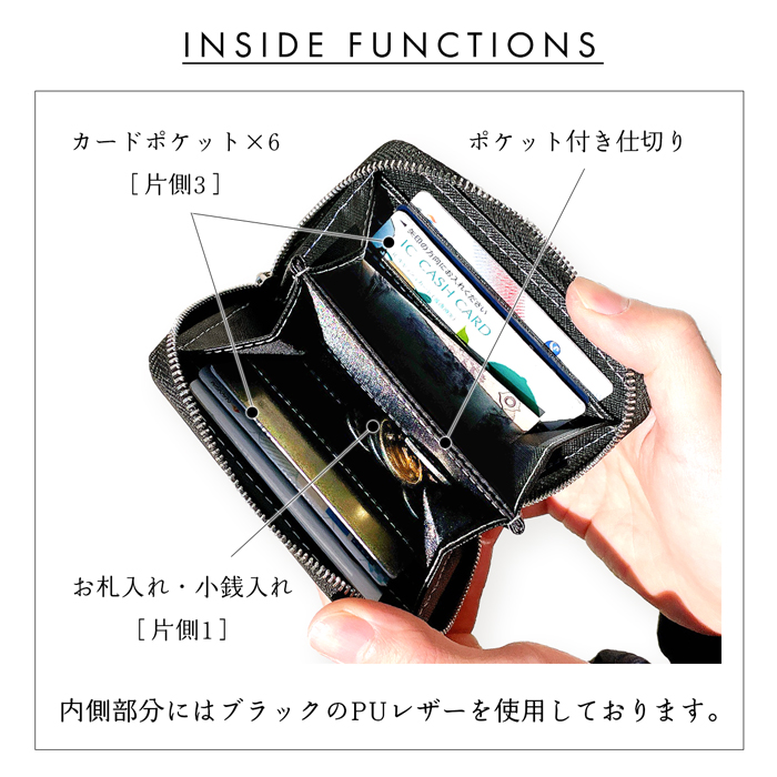 財布 ミニ財布 本革 牛革 ダイヤモンド パイソン サイフ さいふ