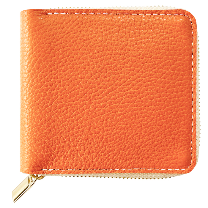 本革 財布 二つ折り ラウンド型財布 ハイソ ラウンドファスナー サイフ