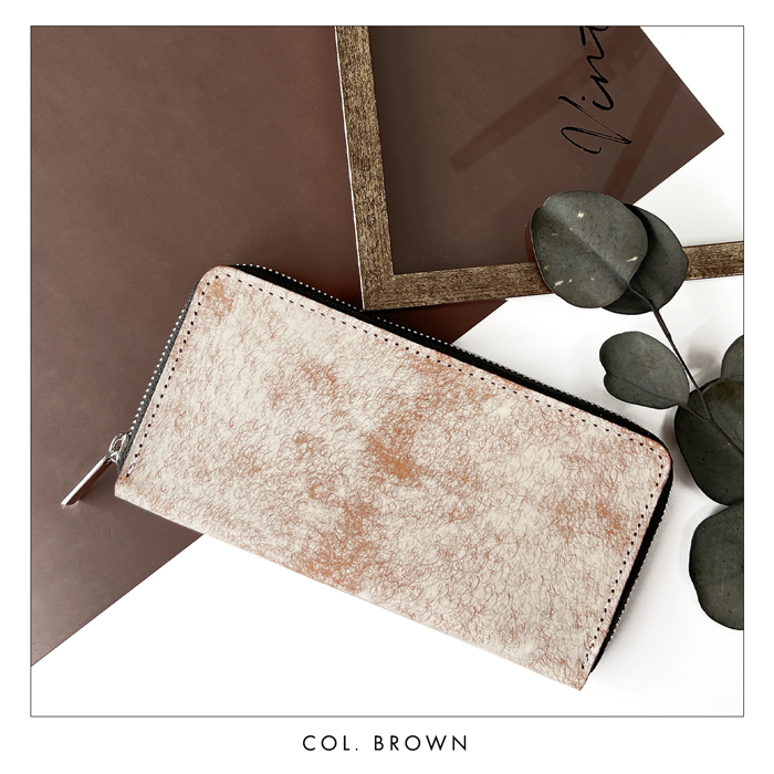 147ロング トラッカーウォレット イタリアンレザーMARGOT【ダーク