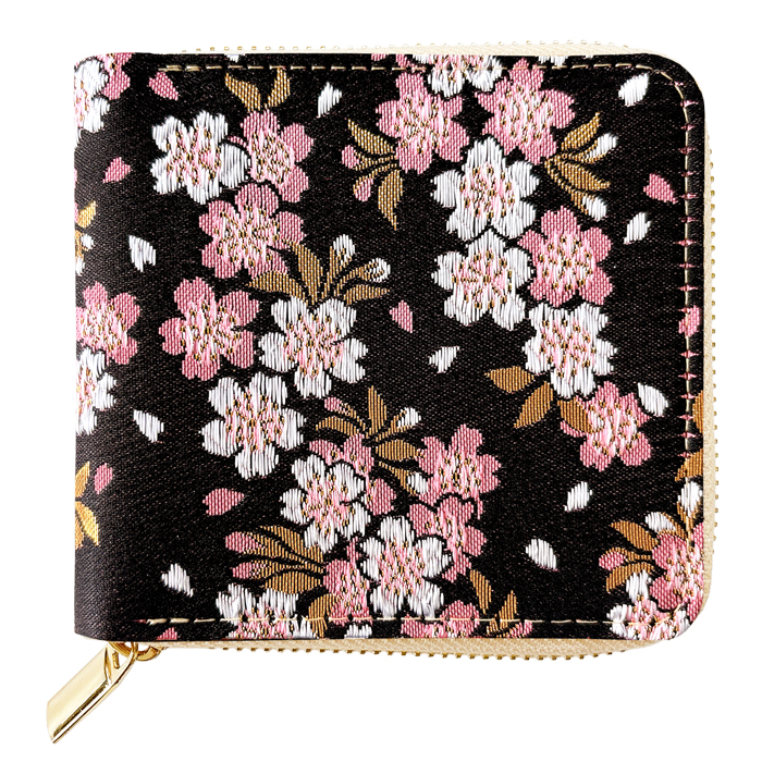 財布 二つ折り ラウンド型財布 ステンドグラス ラウンドファスナー