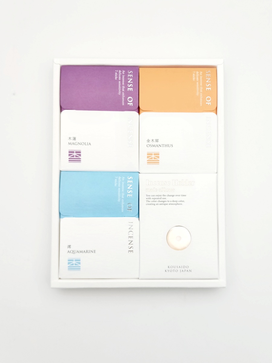 香彩堂 SENSE OF INCENSE お香ギフトセット真鍮香立て付 京都 日本製 アロマ リラックス | 香彩堂 | 02