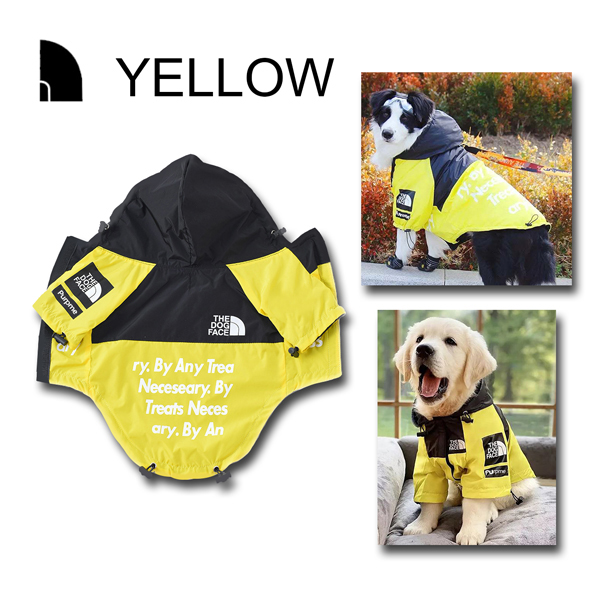 CALIFORNIAロゴ入り犬用アウター USA 犬用ウインドブレーカー レインコート 星条旗 アメリカ 犬