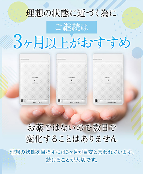 サプリメント ワキガ 女性 男性 デオドラント 口臭 臭い 加齢臭 汗