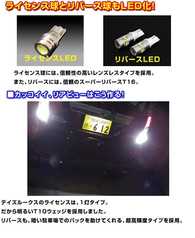 日産デイズルークス用 外装バルブ フルLED化キット1台分 : キープ