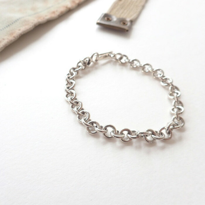 シルバー MANANAS マナナスRolo Chain Bracelet(8mm) ロロチェーン