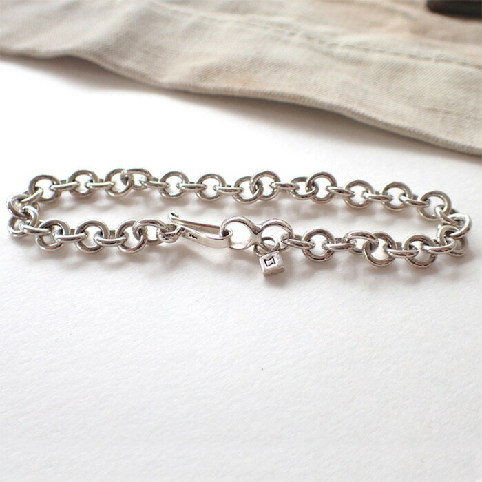 シルバー MANANAS マナナスRolo Chain Bracelet(8mm) ロロチェーン
