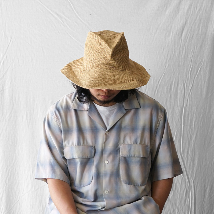 【原価ぶっ壊し割引】トライアンフ ラフィアハット DECHO デコ RAFFIA CRASH HAT ラフィアクラッシュハット