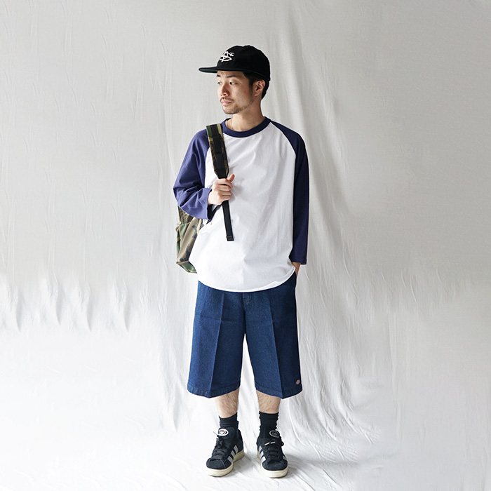 Dickies ディッキーズ　バギーショーツ　バギーパンツ　バギーデニム　デニム シンヤコヅカ×ディッキーズ、デニム仕様の「バギー」パンツ - 阪急