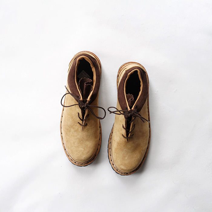 EL RESERO エルレセロ MOUNTAIN BOOTS -BEIGE SUEDE/RUG SOLE