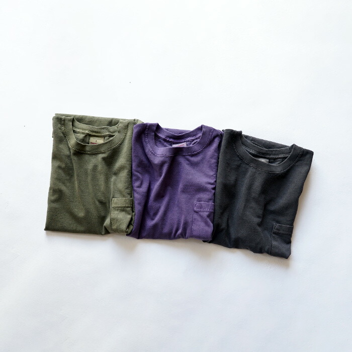 Goodwear（グッドウェア） L/S POCKET TEE PIGMENT DYE L/SポケットT