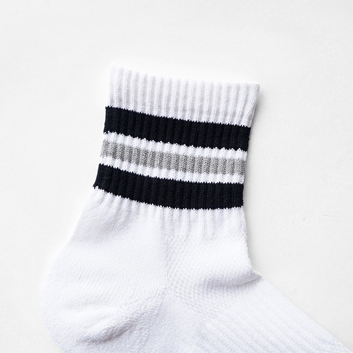 Healthknit ヘルスニット 和紙配色3本ラインソックス ソックス 靴下