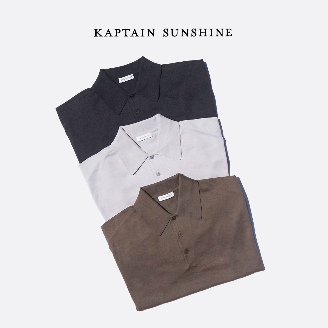 Kaptain Sunshine（キャプテン サンシャイン） ポロシャツ Cotton Knit
