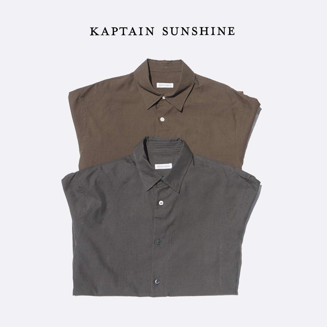 Kaptain Sunshine（キャプテン サンシャイン） Plain SS Shirt STRIPE
