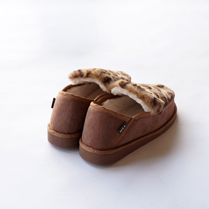 MEI（メイ） 冬用 サンダル LEOPARD FUR SLIPON レオパードファー