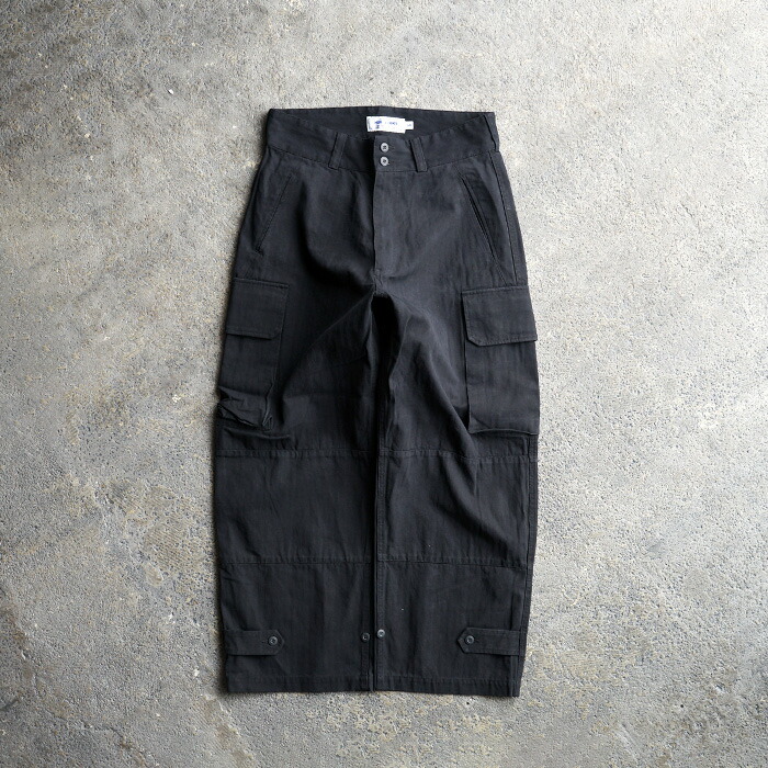 MONT KEMMEL KEMEL モンケメル M-47 CARGO PANTS COTTON HERRINGMONE