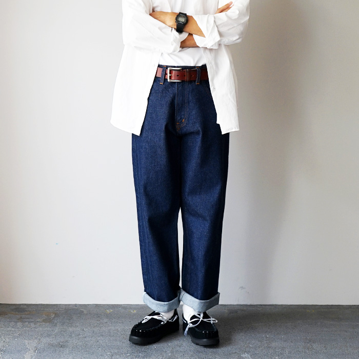 プリズンブルー　 ダークブルーデニムストレートパンツ pb220822dsc06697.jpg