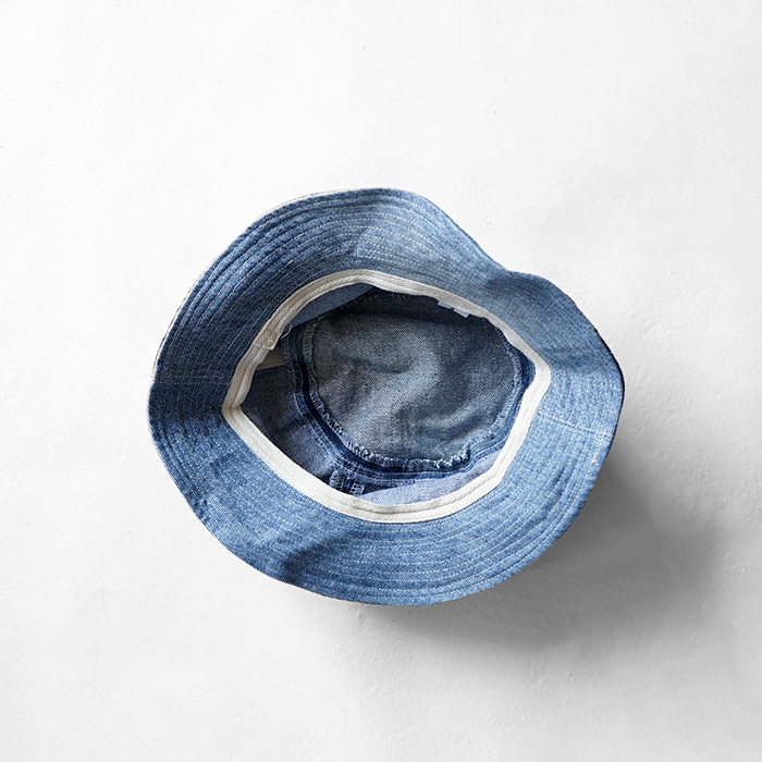 redad レダッド patchwork bucket hat - denim パッチワークバケット
