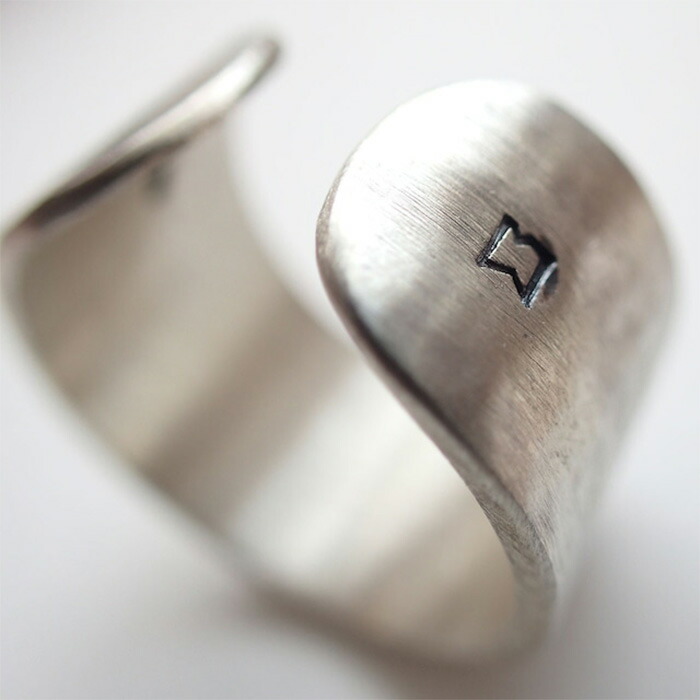 MANANAS マナナス Hammered Flat Open Ring(13mm) ハンマードフラット