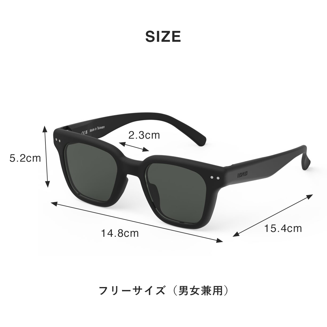 IZIPIZI（イジピジ） SUN #ROAD サングラス ロード 大きめ スクエア