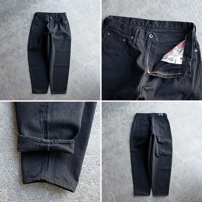 SANCA サンカ　BLACK DENIM 5P WIDE Sanca（ファッション） デニムパンツ メンズ ゆったり Sanca