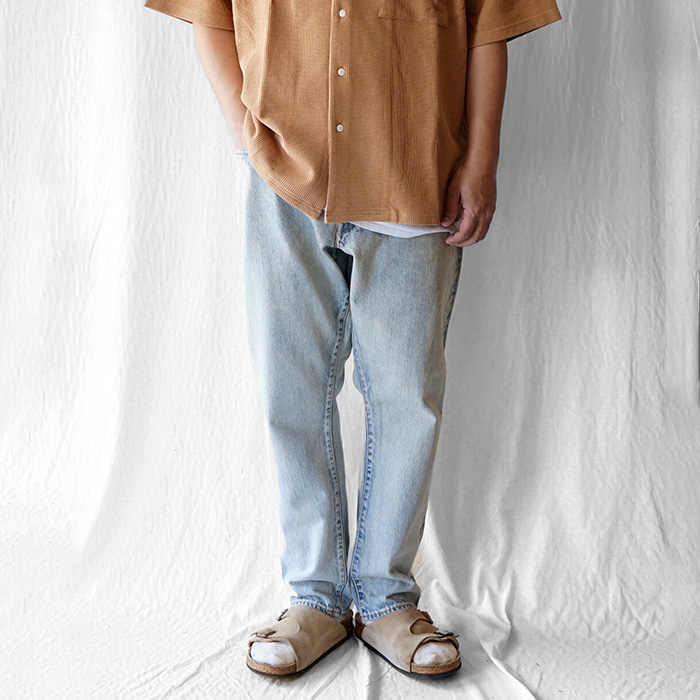 パンツ Sanca 14OZ DENIM 5P TAPERED FIT ICE WASH Sanca（サンカ） 30%OFFセール デニムパンツSanca 14OZ DENIM 5P