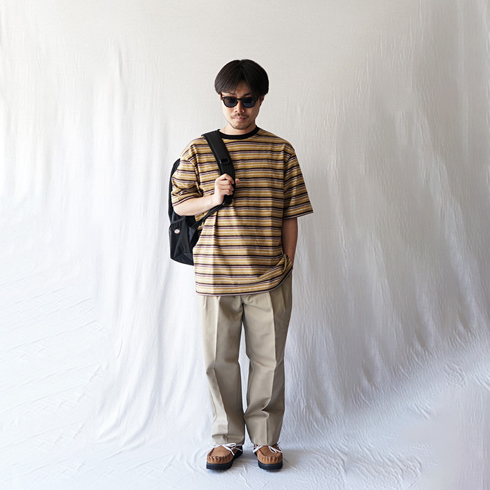 オリーブ ワークパンツ プリーツ入り ss240508dsc04111.jpg
