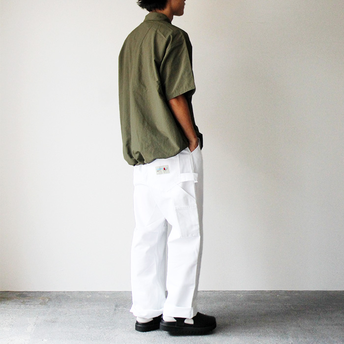TRADESMAN トレーズマン　Double Knee Painter Pants ペインターパンツ ダブルニー ホワイト パンツ メンズ アメリカ製