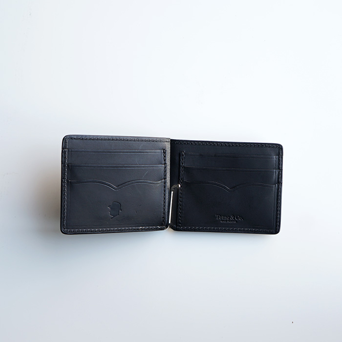 未使用品 Tomo&co プルタブ マネークリップ ウォレット 財布 黒 Tomo & Co Tomo&Co トモアンドシーオー PULL TAB MONEY CLIP WALEET